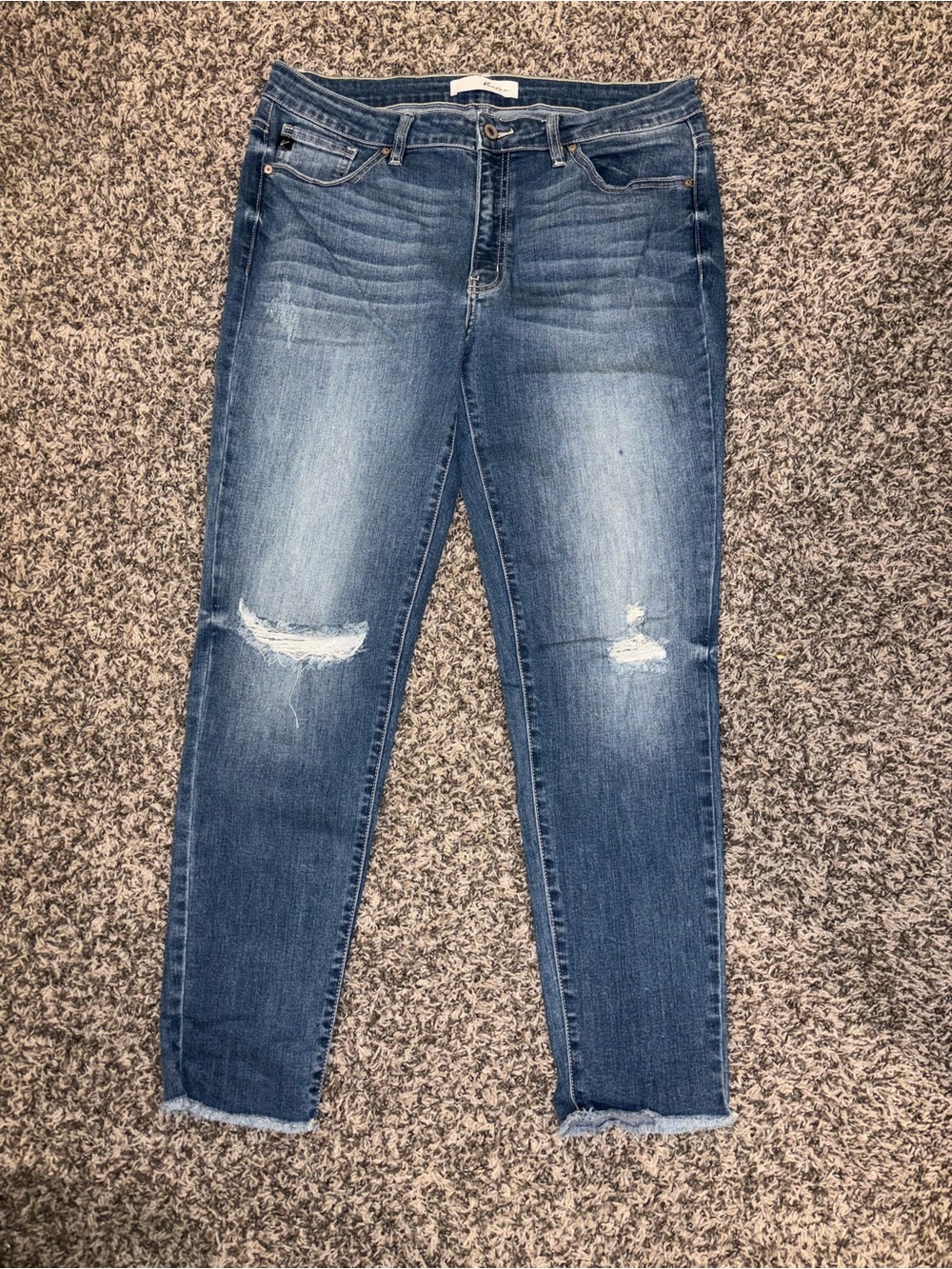 KanCan Women’s Distressed Blue Denim Jeans Size 32